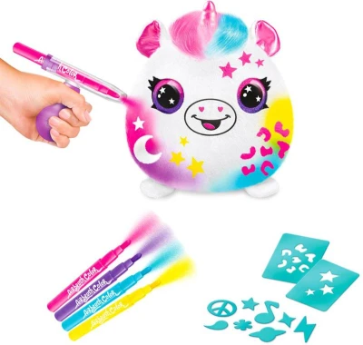 EPEE EP Line Airbrush Squish Pals Paint Can set plyšák k vybarvení 3 druhy