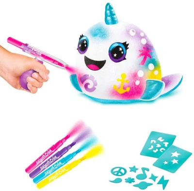 EPEE EP Line Airbrush Squish Pals Paint Can set plyšák k vybarvení 3 druhy