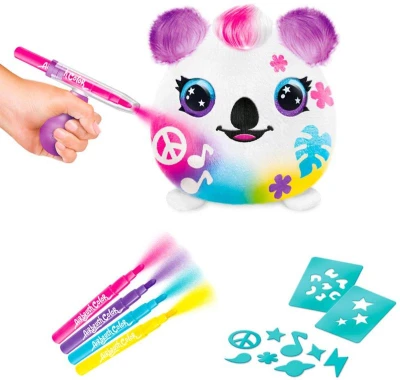 EPEE EP Line Airbrush Squish Pals Paint Can set plyšák k vybarvení 3 druhy
