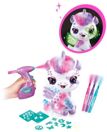 EPEE EP Line Airbrush studio jednorožec rozprašovací pistole s náplněmi a šablonami na baterie