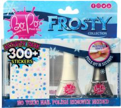 EP line BO-PO Frosty lak na nehty slupovací 2ks + samolepky různé druhy