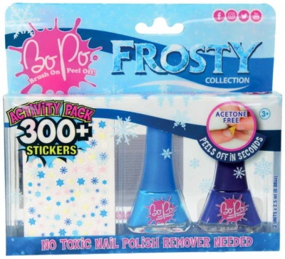 EPEE EP Line BO-PO Frosty lak na nehty slupovací 2ks + samolepky různé druhy