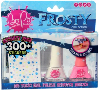 EPEE EP Line BO-PO Frosty lak na nehty slupovací 2ks + samolepky různé druhy