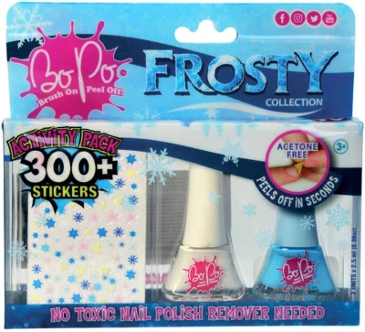 EPEE EP Line BO-PO Frosty lak na nehty slupovací 2ks + samolepky různé druhy