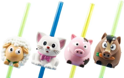 EPEE EP line Drinkeez set kelímek + brčko se zvířátkem na baterie Zvuk 8 druhů
