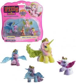 EP line Filly Stars Glitter rodinka set 4 koníci + 4 karty a letáček v sáčku