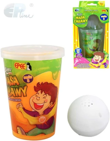 EPEE EP Line Kreativní set sliz Slimy + svítící kulička na baterie LED Světlo různé barvy