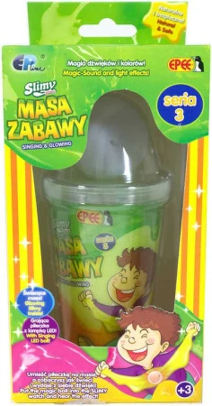 EPEE EP Line Kreativní set sliz Slimy + svítící kulička na baterie LED Světlo různé barvy