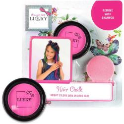 EP line LUKKY Křída dětská na vlasy set s aplikátorem Fuchsiová na kartě