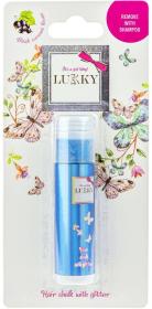EP line LUKKY Křída na vlasy modrá třpytivá 10g s vůní černý rybíz se třpytkami EP line LUKKY Křída na vlasy modrá třpytivá 10g s vůní černý rybíz se třpytkami