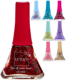 EP line LUKKY Lak na nehty dětský se třpytkami slupovací 5,5ml různé barvy na kartě