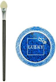 EP line LUKKY Oční stíny gelové dětské s holgrafickými třpytkami a štětcem Modré