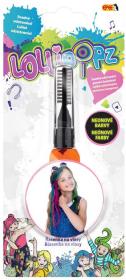 EP line LUKKY Řasenka dětská na vlasy Lollipopz Oranžová neonová na kartě