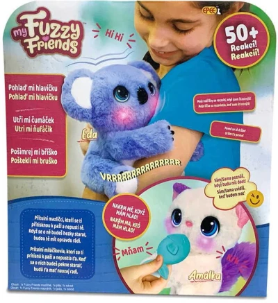 EPEE EP Line My Fuzzy Friends Mazlivá koala Eda interaktivní na baterie Světlo Zvuk
