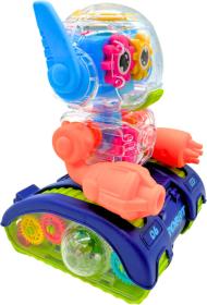 EP line Robot s ozubenými kolečky narážecí na baterie Světlo Zvuk 2 barvy