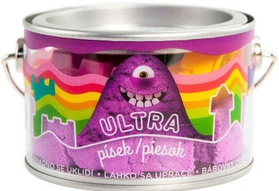 EPEE EP Line Ultra písek kinetický magický 200g fialový set s formičkami v plechovce