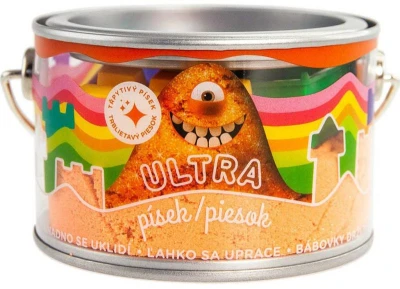 EPEE EP Line Ultra písek kinetický magický 200g oranžový s glitry s formičkami v plechovce
