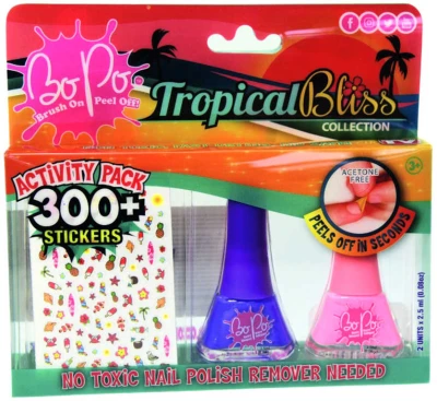 EPEE EP Line BO-PO Tropical Bliss lak na nehty slupovací 2ks + samolepky různé druhy