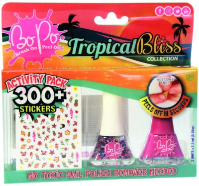EPEE EP Line BO-PO Tropical Bliss lak na nehty slupovací 2ks + samolepky různé druhy