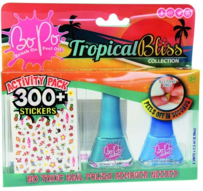EPEE EP Line BO-PO Tropical Bliss lak na nehty slupovací 2ks + samolepky různé druhy