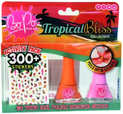 EPEE EP Line BO-PO Tropical Bliss lak na nehty slupovací 2ks + samolepky různé druhy