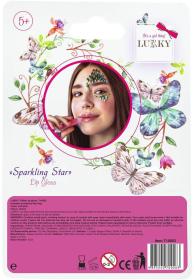 EPEE LUKKY Lesk dětský na rty třpytivý s příchutí třešeň set s přívěskem