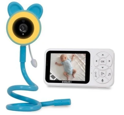 Evolveo Baby Monitor N35 – dětská chůvička s kamerou, VOX, teploměr, noční vidění, RGB světlo, Modrá Evolveo Baby Monitor N35 – dětská chůvička s kamerou, VOX, teploměr, noční vidění, RGB světlo, Modrá