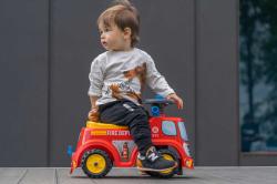 Falk Baby odstrkovadlo auto hasiči odrážedlo s klaksonem otevírací sedátko