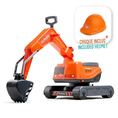 Falk Bager Kubota KX085-5 s otevíratelným sedadlem a přilbou