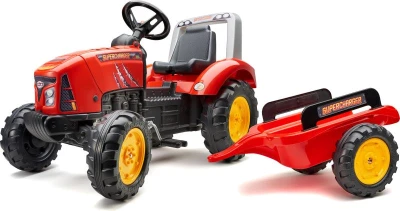 Falk Šlapací traktor 2020AB Supercharger červený Falk Šlapací traktor 2020AB Supercharger červený