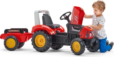 Falk Šliapací traktor 2020AB Supercharger červený