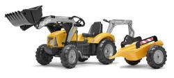 Falk Šlapací traktor 2025Y SuperBuilder s nakladačem, rýpadlem a vlečkou