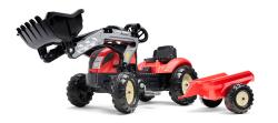 Falk Šlapací traktor 2158ML Kiddy Farm s nakladačem a vlečkou