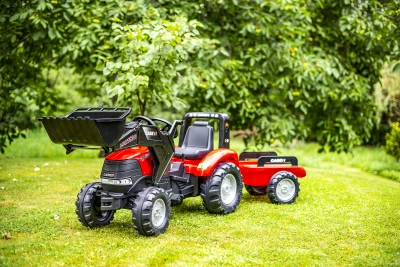 Falk Šlapací traktor 996AM Case IH Puma 240CVX s nakladačem a vlečkou