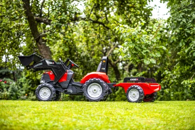 Falk Šlapací traktor 996AM Case IH Puma 240CVX s nakladačem a vlečkou