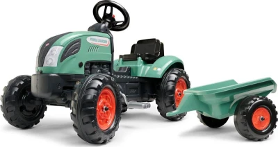 Falk šlapací traktor FARM LANDER 2054L s přívěsem - zelený Falk šlapací traktor FARM LANDER 2054L s přívěsem - zelený