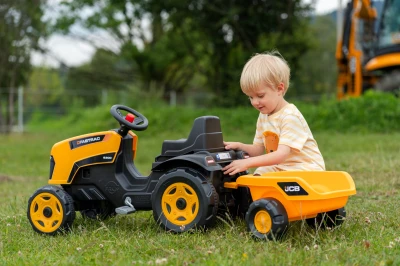 Falk Šlapací traktor JCB s vlečkou