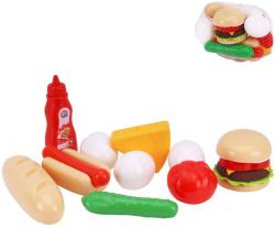 Fast Food makety potravin herní set rychlé občerstvení plast v síťce