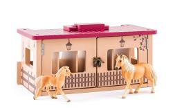 FAUNICA Stáj se dvěma koňmi Herní set FAUNICA Stáj se dvěma koňmi Herní set