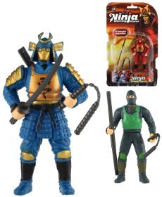 Figurka akční bojovník ninja set se zbraněmi různé druhy plast Figurka akční bojovník ninja set se zbraněmi různé druhy plast