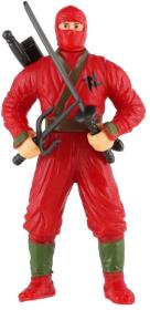 Figurka akční bojovník ninja set se zbraněmi různé druhy plast