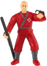 Figurka akční bojovník ninja set se zbraněmi různé druhy plast