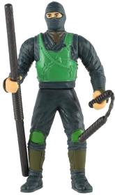 Figurka akční bojovník ninja set se zbraněmi různé druhy plast