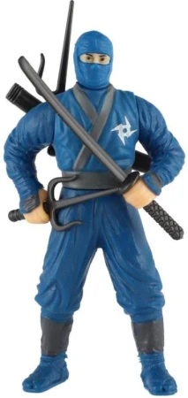 Figurka akční bojovník ninja set se zbraněmi různé druhy plast