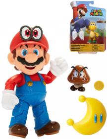 Figurka Nintendo Super Mario 10cm postavička set s doplňkem 5 druhů plast Figurka Nintendo Super Mario 10cm postavička set s doplňkem 5 druhů plast