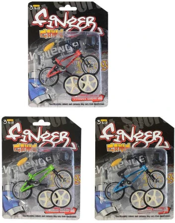 Fingerbike BMX kolo prstové + náhradní kola s doplňky různé barvy kov Fingerbike BMX kolo prstové + náhradní kola s doplňky různé barvy kov