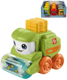 Fisher Price Baby autíčko pracovní veselé s obličejem 3 druhy Fisher Price Baby autíčko pracovní veselé s obličejem 3 druhy