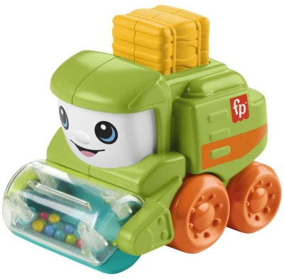 Fisher Price Baby autíčko pracovní veselé s obličejem 3 druhy