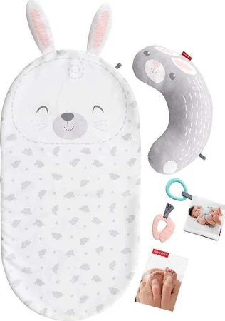 Fisher Price Baby Bunny dečka masážní s kousátkem pro miminko