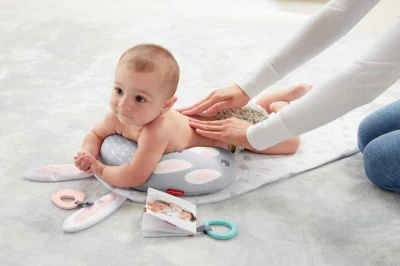 Fisher Price Baby Bunny dečka masážní s kousátkem pro miminko